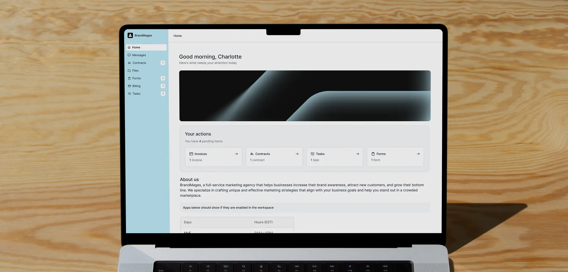 VaubanDash client portal dashboard preview